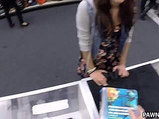 student gets banged in my pawn shop for cash