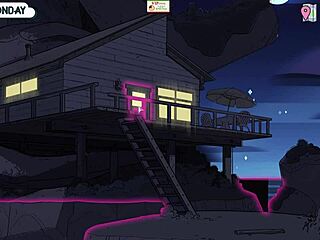 Detailed gem domination scene in part two of the cartoon series