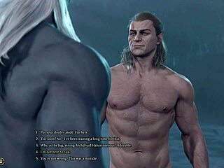 In Baldur's Gate 3, Halsin romances in a naked gay sex scene without mods.