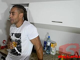 While wife slept, I fucked friend's ass in living room