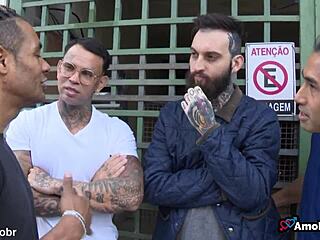 Milf Takes Big Cock in Wild Gangbang Scene