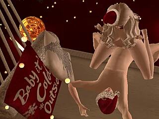 Receiving Christmas Package in 3D Porn