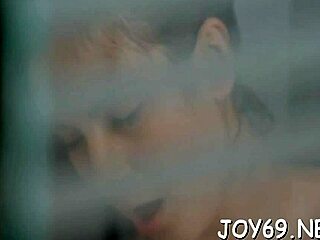 a teen with small tits gets her wet twat rubbed roughly with a dildo