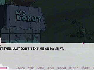 Detailed gem domination scene in part two of the cartoon series