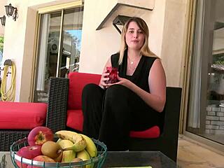 Davina and Candies dive into first FFM anal trio