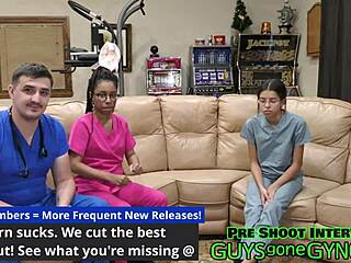 Hey, why’s Doctor Canada examining Doctor Channy Crossfire instead during this wild medical check at GuysGoneGynoCom?