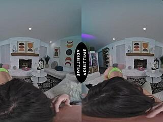 Scarlett Alexis enjoys Kyle Mason grabbing her tits before riding his cock