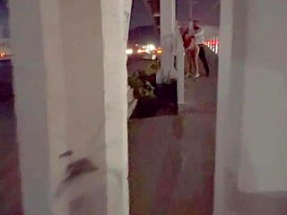 Lovebirds have sex on the bridge in public and get an adrenaline rush