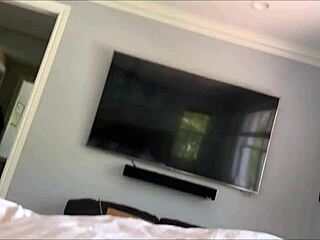 english step mom zoe grey battles american step son alex adams in wild family therapy.