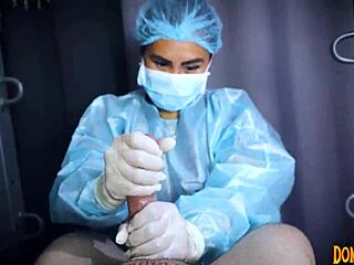 medical edging compilation featuring latex gloves and rubber in hospital setting by dominafire
