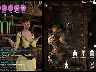 Perverted Waitress Serves Customers with Big Tits and Ass in Hentai Anime