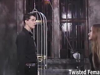 Lets see how much punishment you can take, punished lesbian toys bound femdom bdsm bondage.