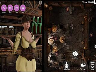 Perverted Waitress Serves Customers with Big Tits and Ass in Hentai Anime