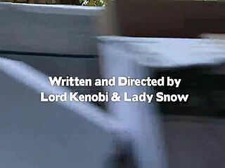 Intriguing contrast: a lady rides cowgirl, bends over for doggystyle, and enjoys blowjob with cumshot in hardcore action.