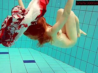 hairy polish teen underwater, so damn sexy