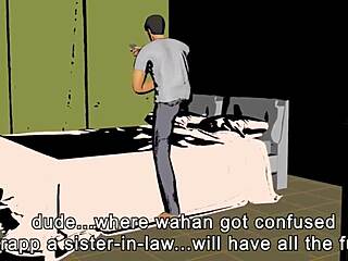 devar fucks bhabhi hard in this 3d cartoon sex scene, wow!