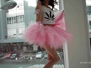 Sveta Dances Seductively in Pink Ballerina Tutu