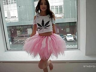 Sveta Dances Seductively in Pink Ballerina Tutu