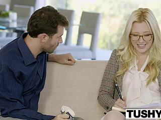 Blonde Samantha Rone's First Anal