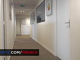 Unbelievable! French Teen Luna Rival Anal Fucked on Office Desk!