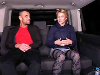 Rescued Blonde Helps Stranger In Van With Her Perfect Body