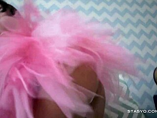 Sveta Dances Seductively in Pink Ballerina Tutu