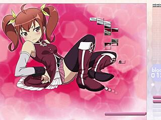 i play kurusu kanako strip arkanoid gameplay with ripped clothes