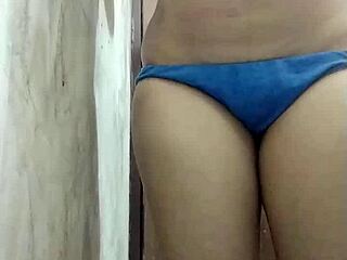 Watch me fuck my indian step sister's ass in the bathroom, he says in this video