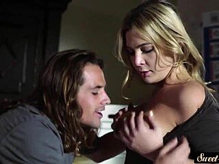 Taboo teen gets fucked and covered in cum