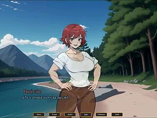 tomboy love in hot forge hentai game ep 4 femdom scene in the kitchen