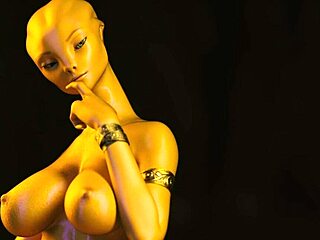 Alien Female Fingers Herself Awaiting My Massive Cock.