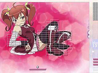 i play kurusu kanako strip arkanoid gameplay with ripped clothes