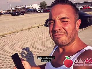 Outdoor POV Bang with Big Natural Tits Candy Alexa at Berlin Airport