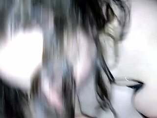 amber crider, the fat slut, sucks dick with her big tits bouncing