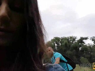 Hunter pays angry stud to bang his petite 18+ girlfriend