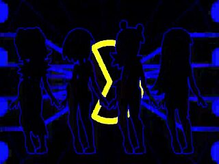 Pacman Ghost Girls Dancing Through Horny Anime Phases in 1080p