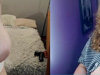 Sister BBW shares fun moments on video chat with me