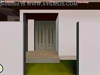 Beautiful big tits bouncing in 3D porn scene