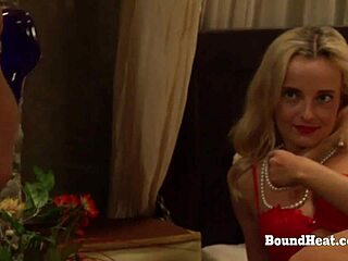 Why is this kinky lesbian slave kissing and pleasuring her tight mistress?