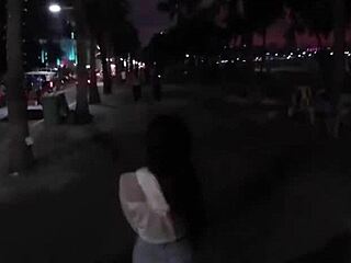 amateur thai teen 18+ cherry gives sensual handjob to big white dick