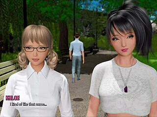 Ripples Unleash Wild 3D Lesbian Action with Ripped Clothes and Curvy Bodies!