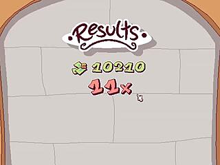 i watch the futanari waitress put cum on pizza in this kinky hentai game episode 4