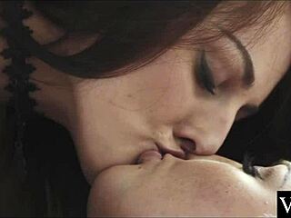 elegant wine party turns into ass licking lesbian sex with blondes