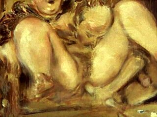 Vintage erotic illustrations tell steamy old tales.