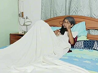 Watching Stepmother Masturbate Turns into Intense Bed Action