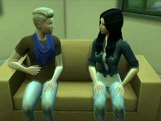 Perra Bends Over for Intense Doggystyle Encounter with Stepbrother in Sims 4