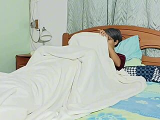 Watching Stepmother Masturbate Turns into Intense Bed Action