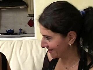 Fucked In The Ass Of Two Women With Two Big Cocks