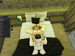 cute robloxian witch gets banged by stranger in group