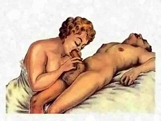 Wow, vintage erotic drawings come alive in wild hentai!